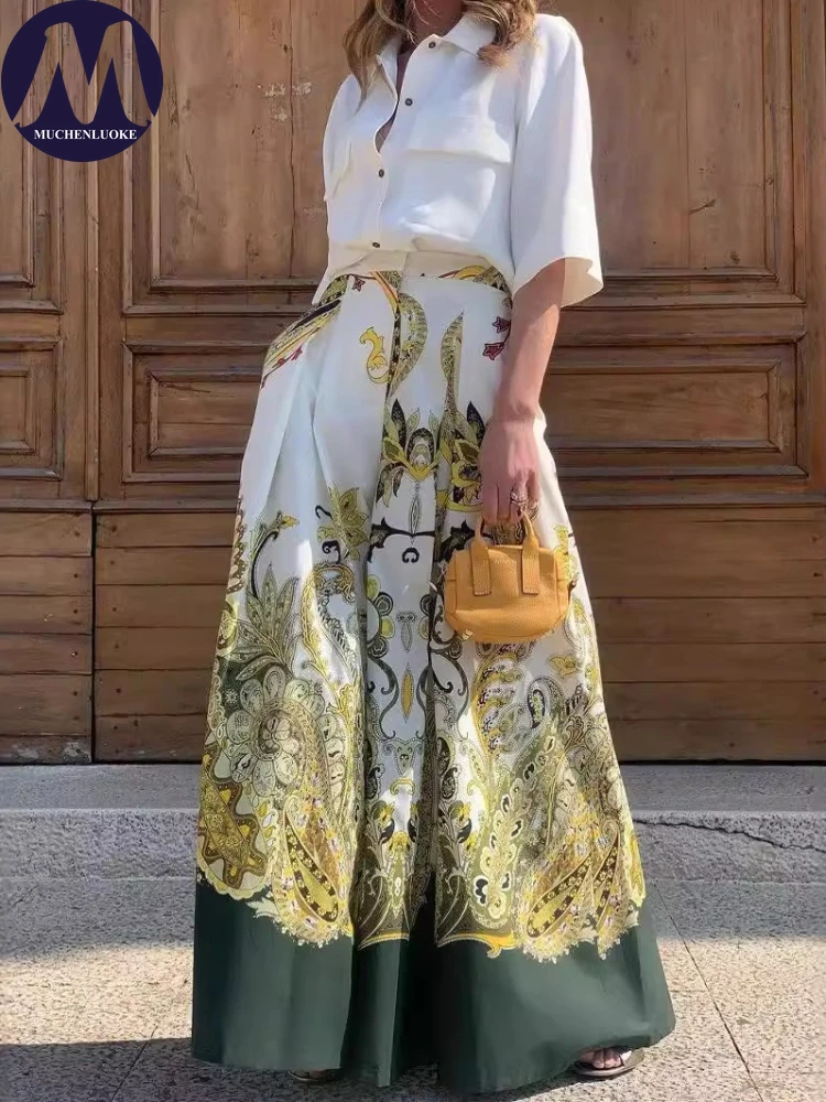Women Formal Wear Tops - Women's Summer 2-Piece Set Elegant Half