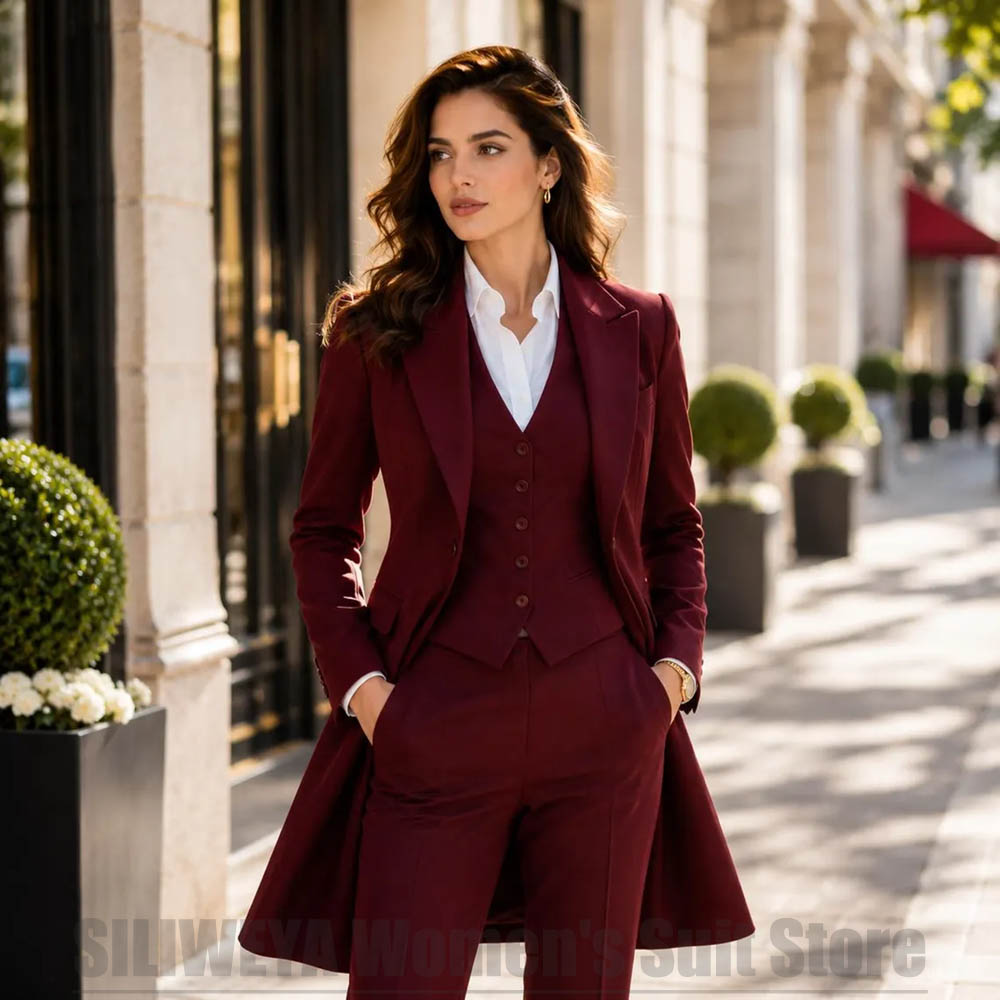 Women Formal Wear Office - Fashion Women 3 Piece Suit Elegant