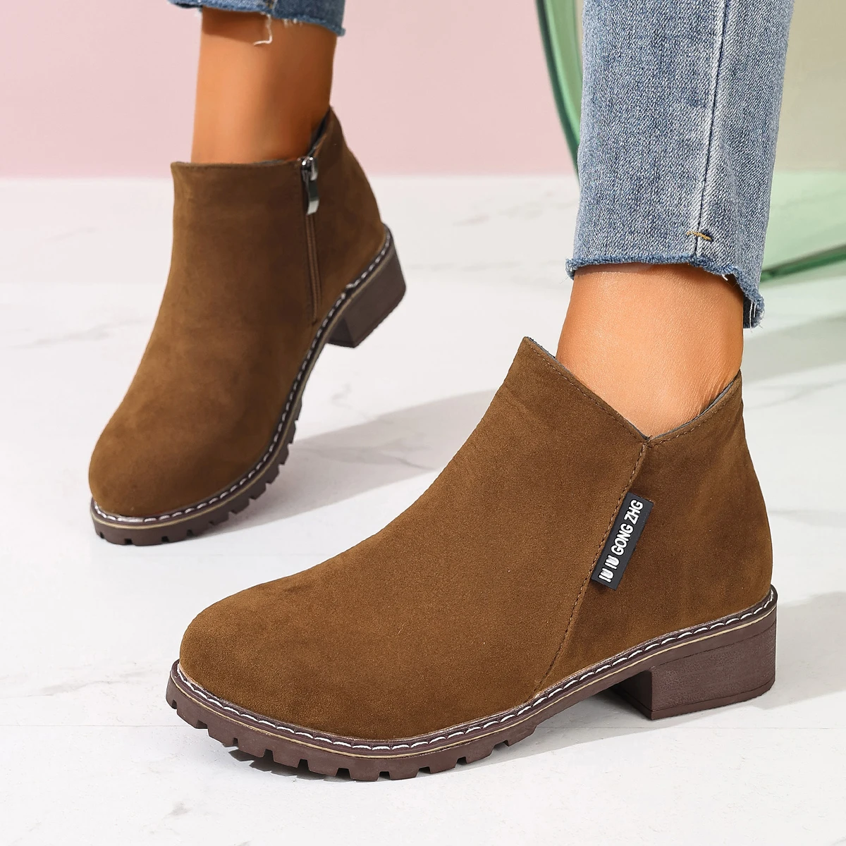 Women Formal Wear On Sale - Women Autumn Winter Ankle Boots Side