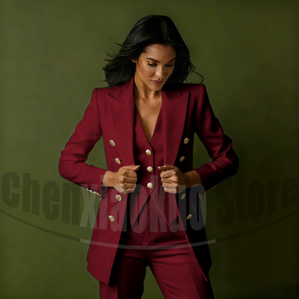 Women's Double Breasted Three  - đánh giá và giá Women Formal Wear Office