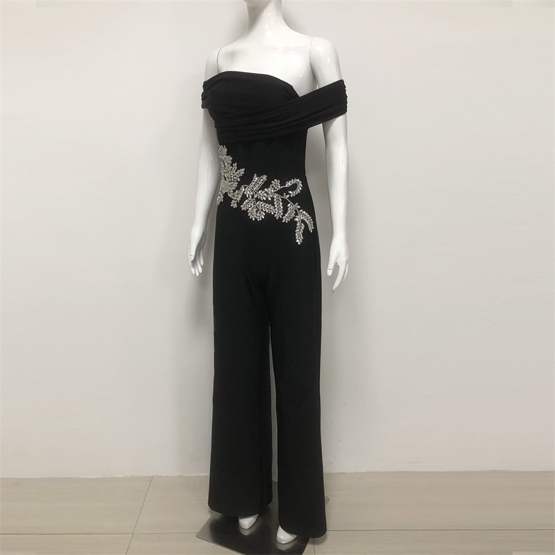 Black Crystals Women Jumpsuit  - đánh giá và giá Women'S Formal Jumpsuit Evening Wear