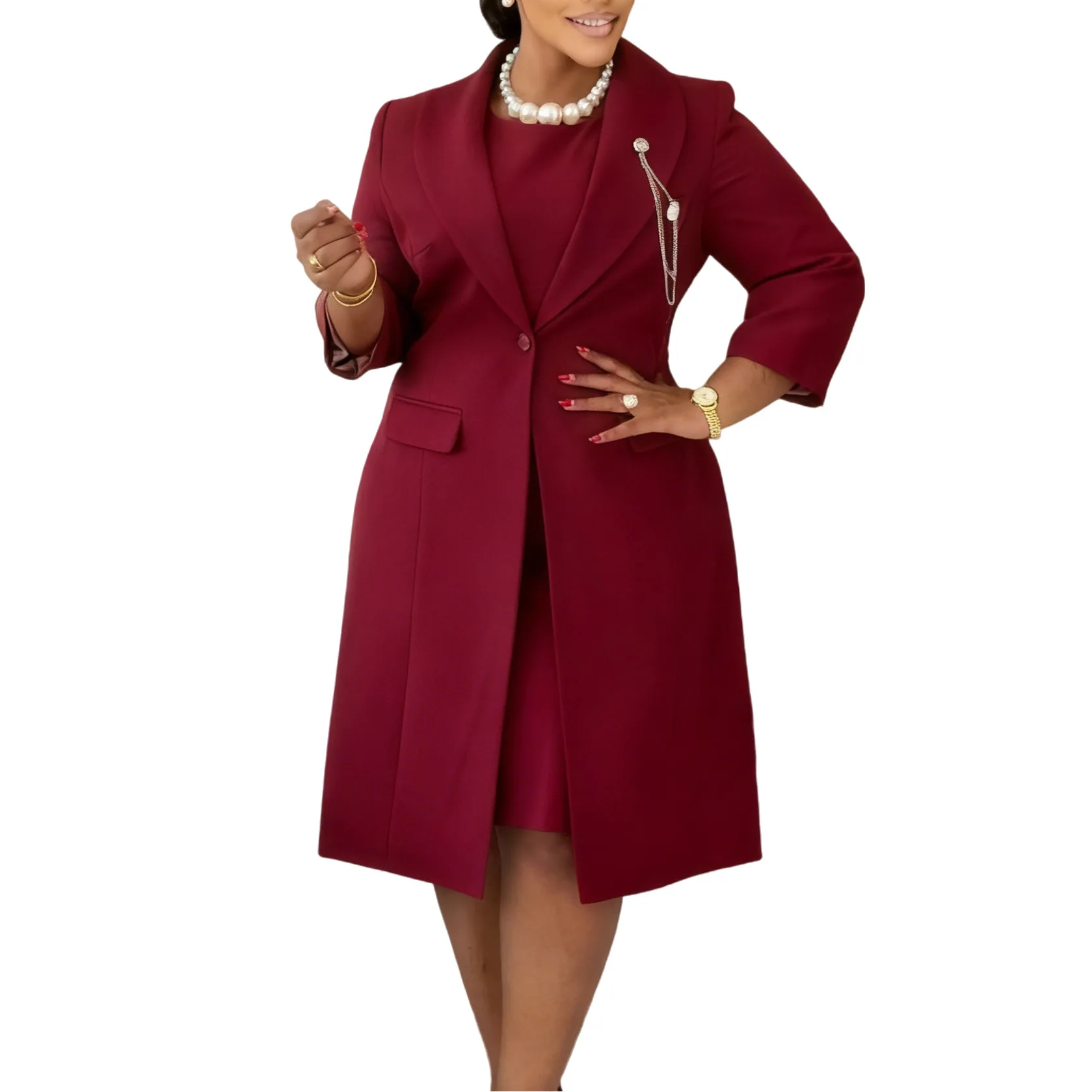 Office Ladies Elegant Two Piec - đánh giá và giá Women Formal Wear Dubai