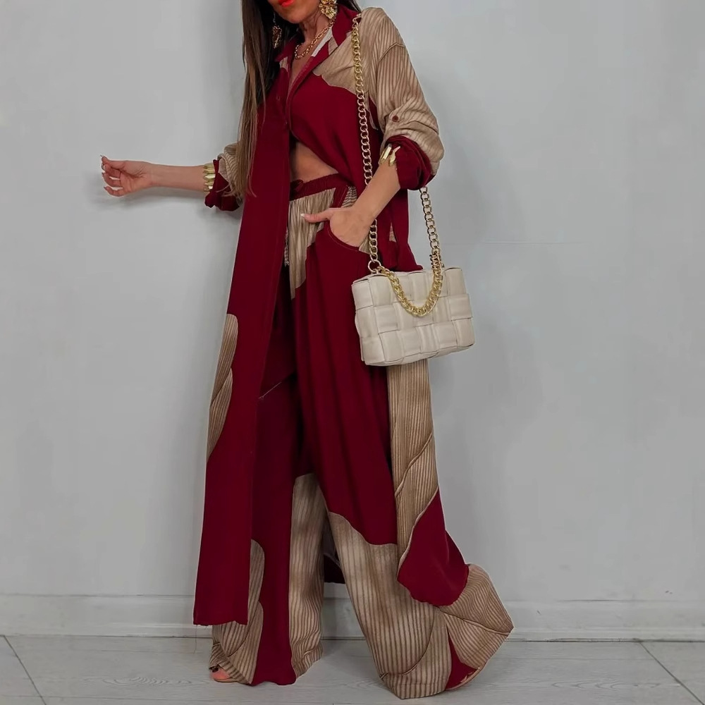 Elegant Lady Set Printed Long  - đánh giá và giá Women Formal Wear Tops
