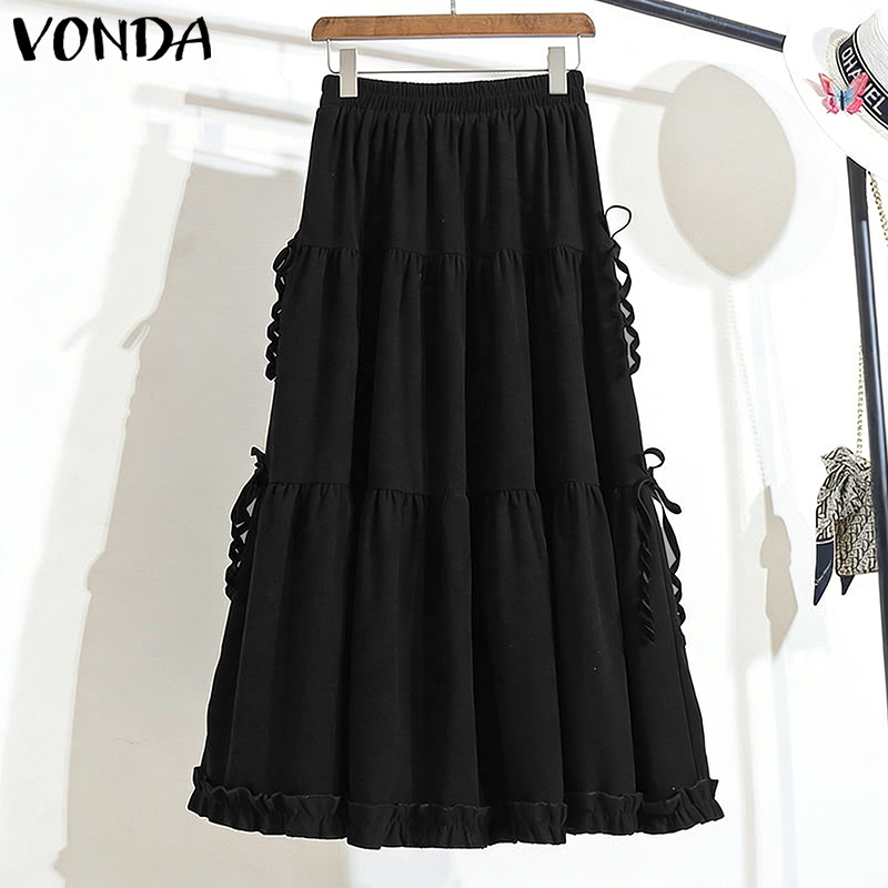 Plus Size 5XL VONDA Women Eleg - đánh giá và giá Pencil Skirt Midi