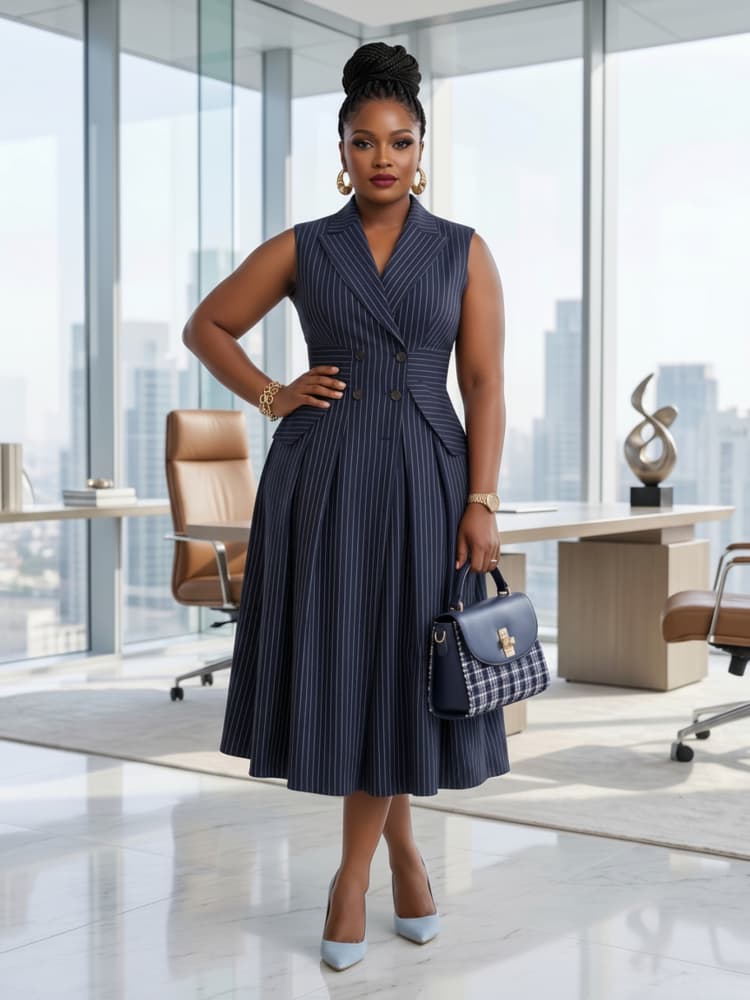 Plus Size Lapel Sleeveless Dou - đánh giá và giá Women Formal Office Wear Tops