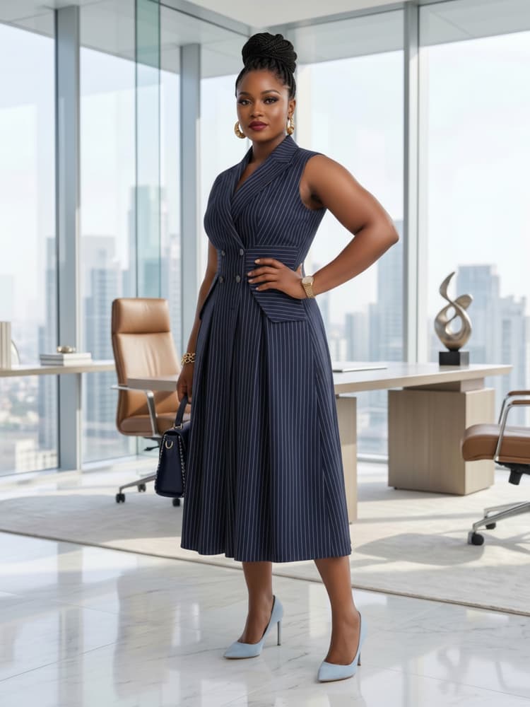 Plus Size Lapel Sleeveless Dou - đánh giá và giá Women Formal Office Wear Tops