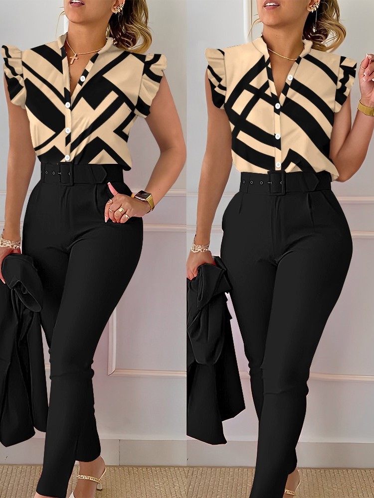 Womens Elegant Slim Two-Piece  - đánh giá và giá Women Formal Wear Tops