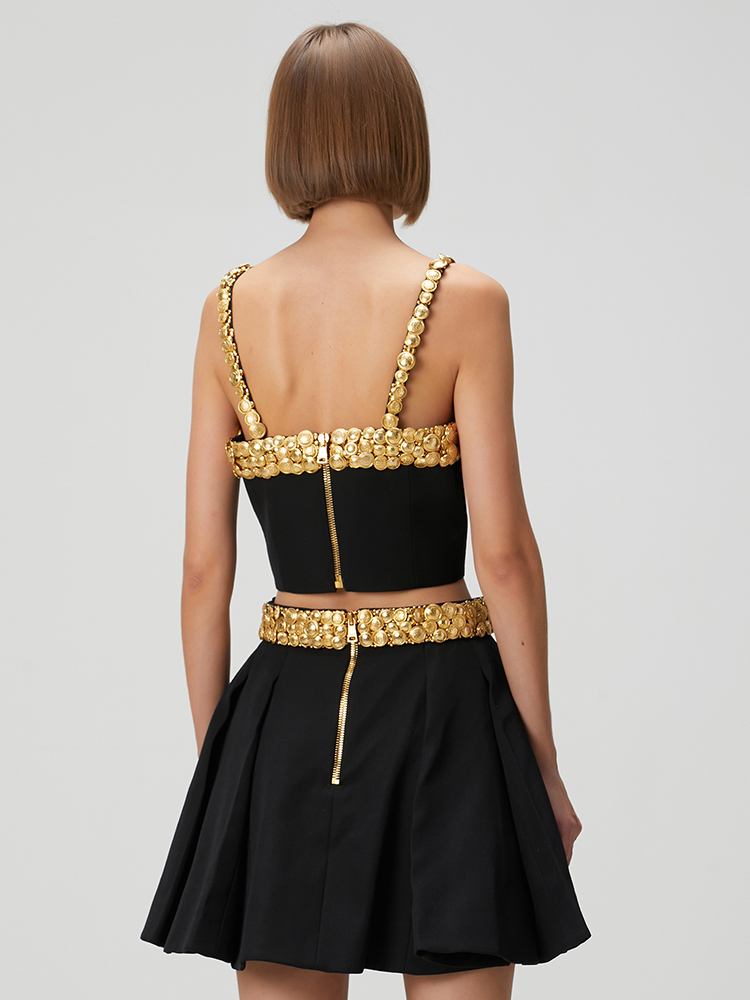 VC Black Two Piece Set Dress w - đánh giá và giá Women Formal Wear Tops