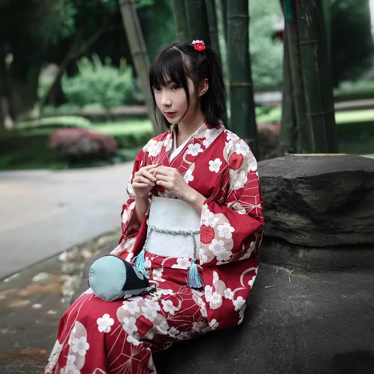 Red Japanese Yukata Kimono Fem - đánh giá và giá Women'S Formal Traditional Wear