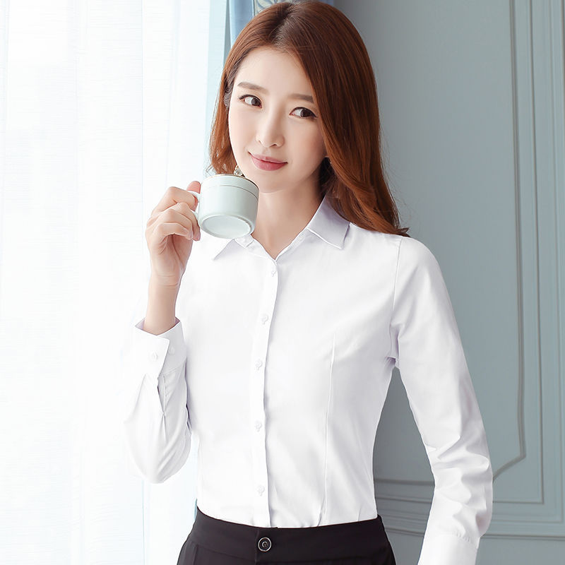 Korean Slim Black White Blouse - đánh giá và giá Women Formal Wear Office