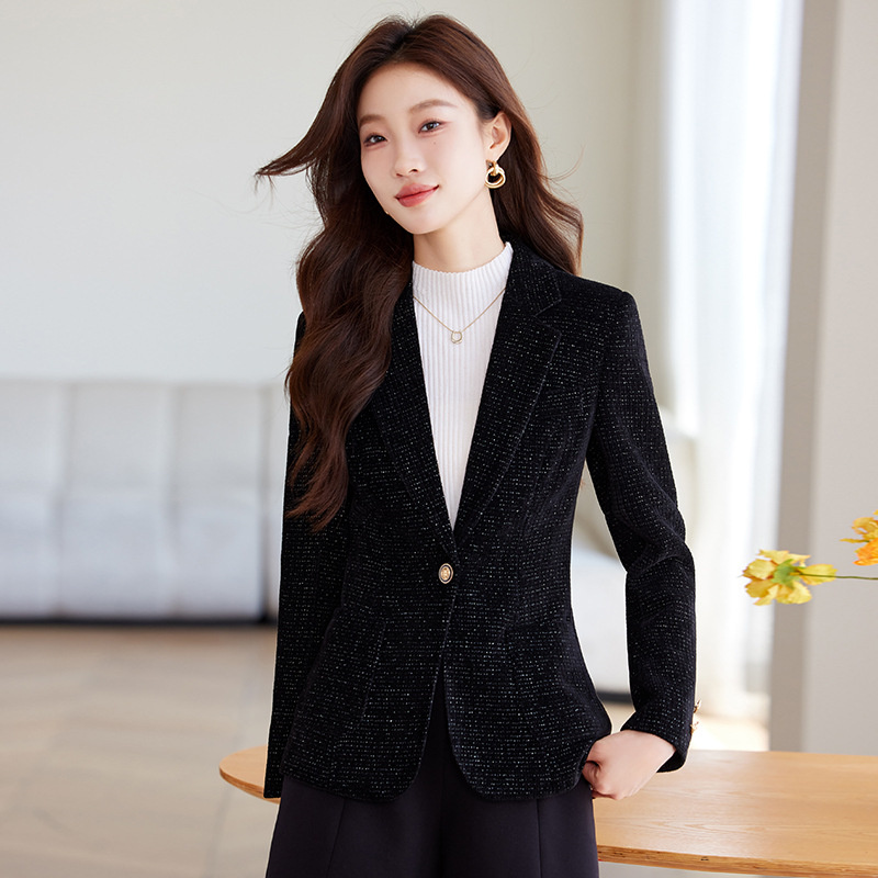 Ladies Blazer Coat Women Black - đánh giá và giá Women Formal Wear With Black Blazer