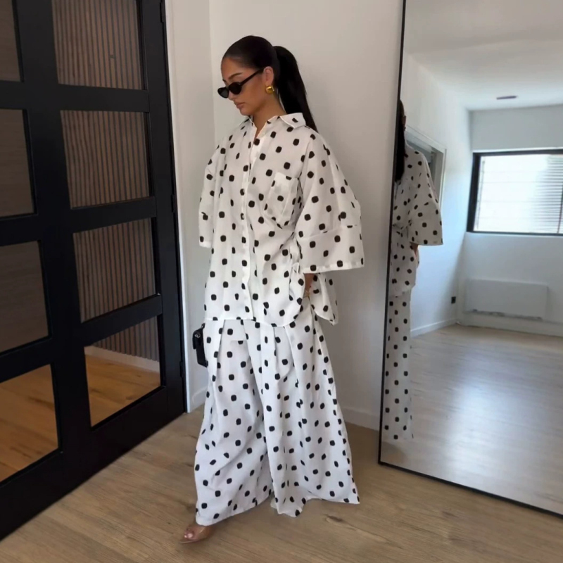 2026 Autumn Fashion Polka Dot  - đánh giá và giá Women Formal Wear Tops
