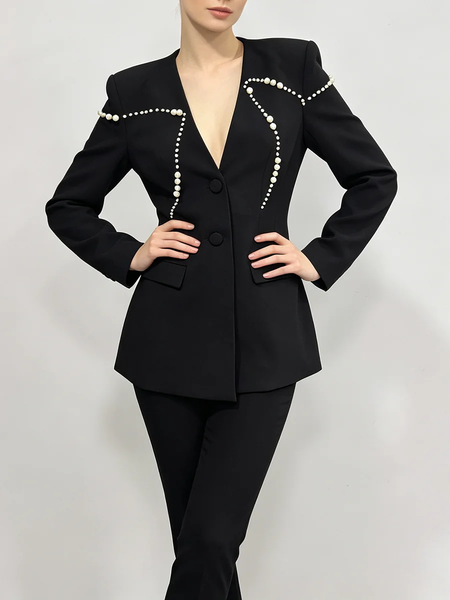 TWOTWINSTYLE Premium Black Bla - đánh giá và giá Women Formal Wear With Black Blazer