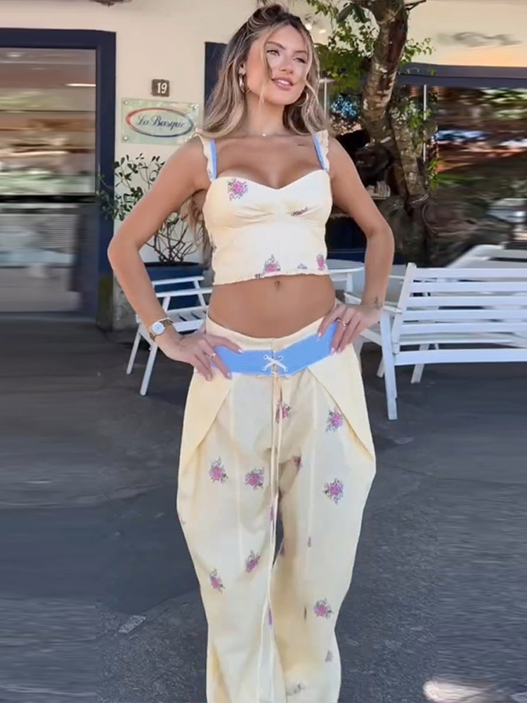 Sexy Print Vest Pants Women Se - đánh giá và giá Women Formal Wear Tops