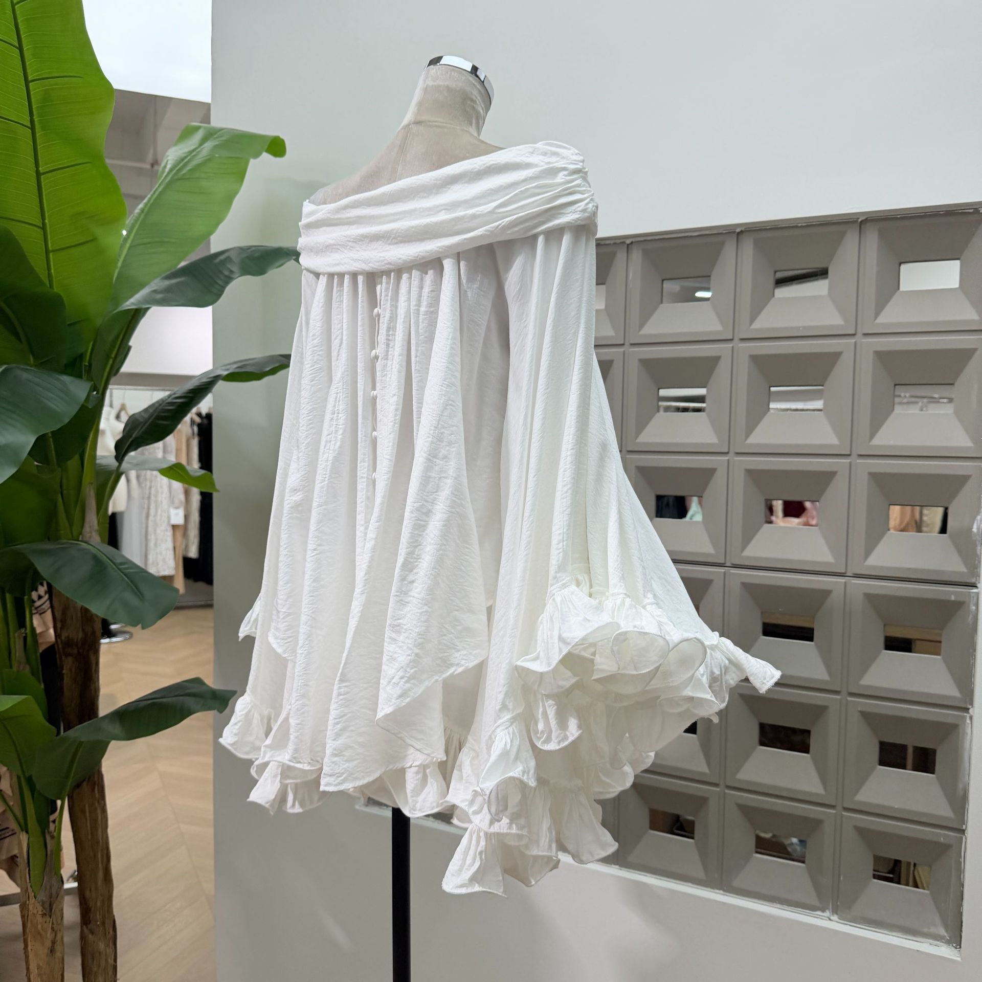 Summer Solid Color Ruffled Loo - đánh giá và giá Pencil Skirt Midi