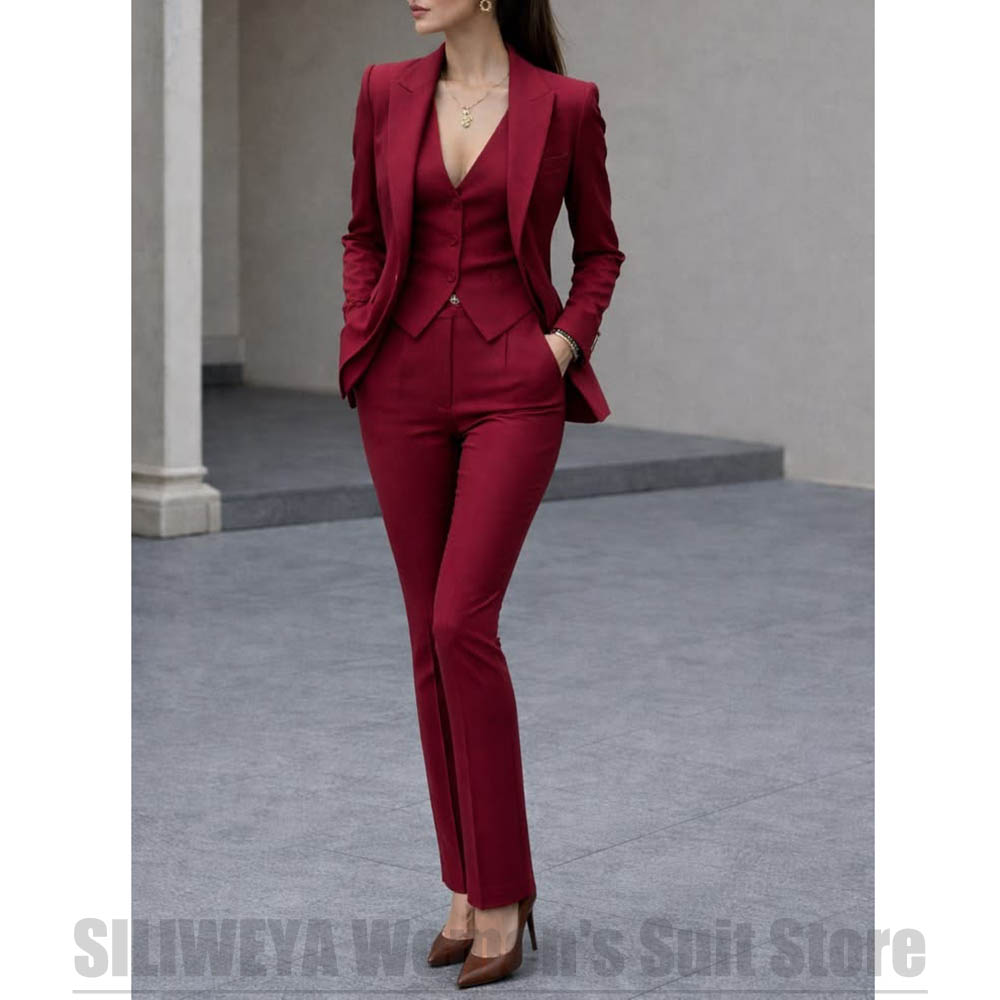 Women 3 Piece Suit Set Blazer  - đánh giá và giá Women Formal Wear Office