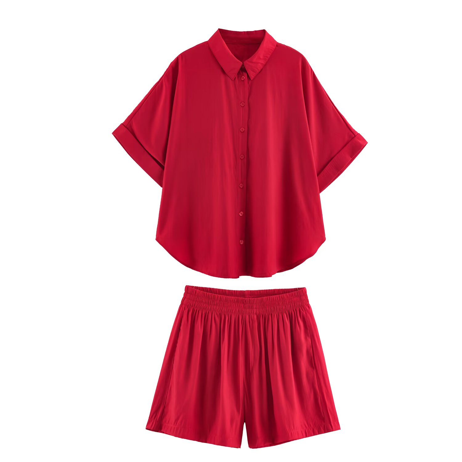 Women Casual Shirt Shorts Suit - đánh giá và giá Women Formal Wear Tops