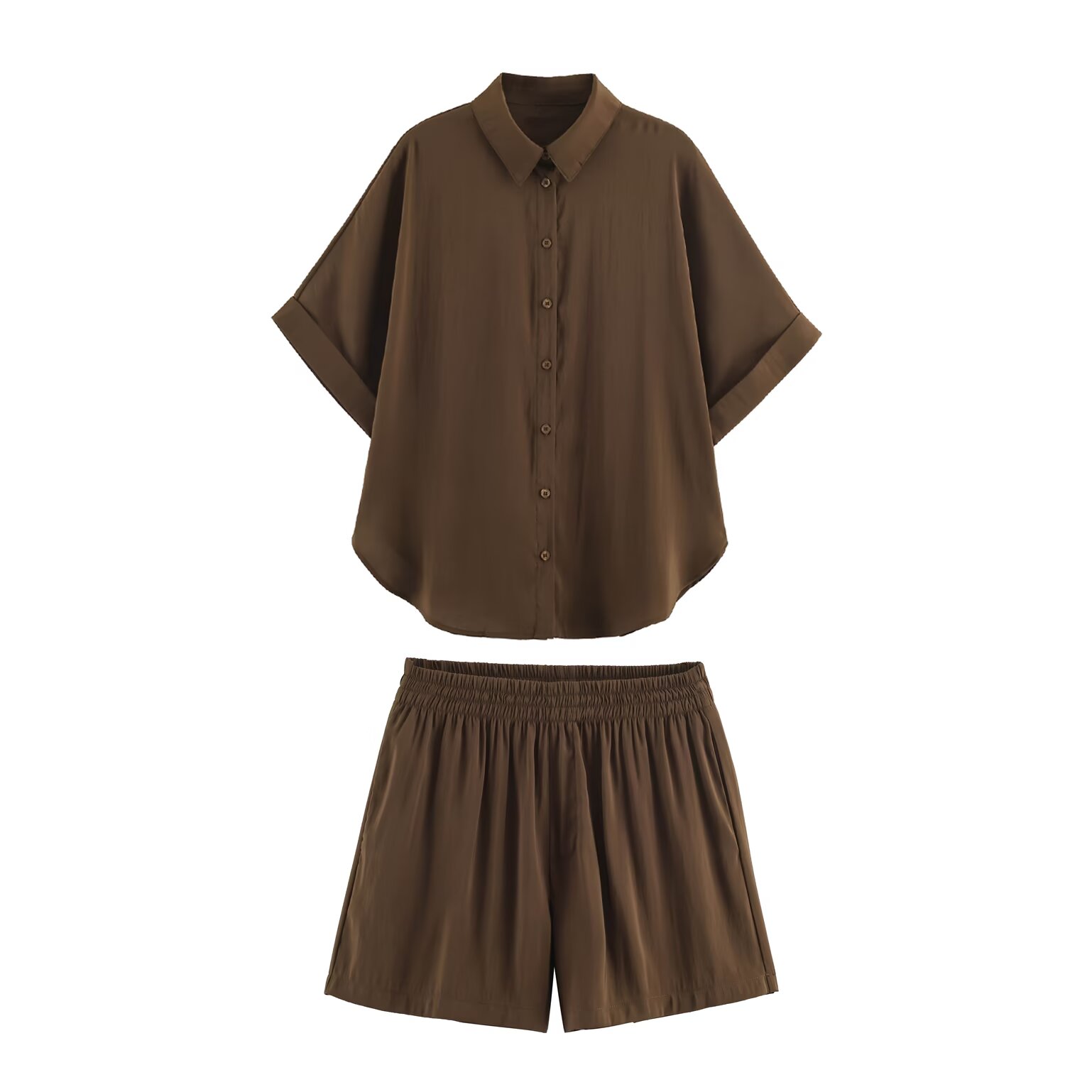Women Casual Shirt Shorts Suit - đánh giá và giá Women Formal Wear Tops